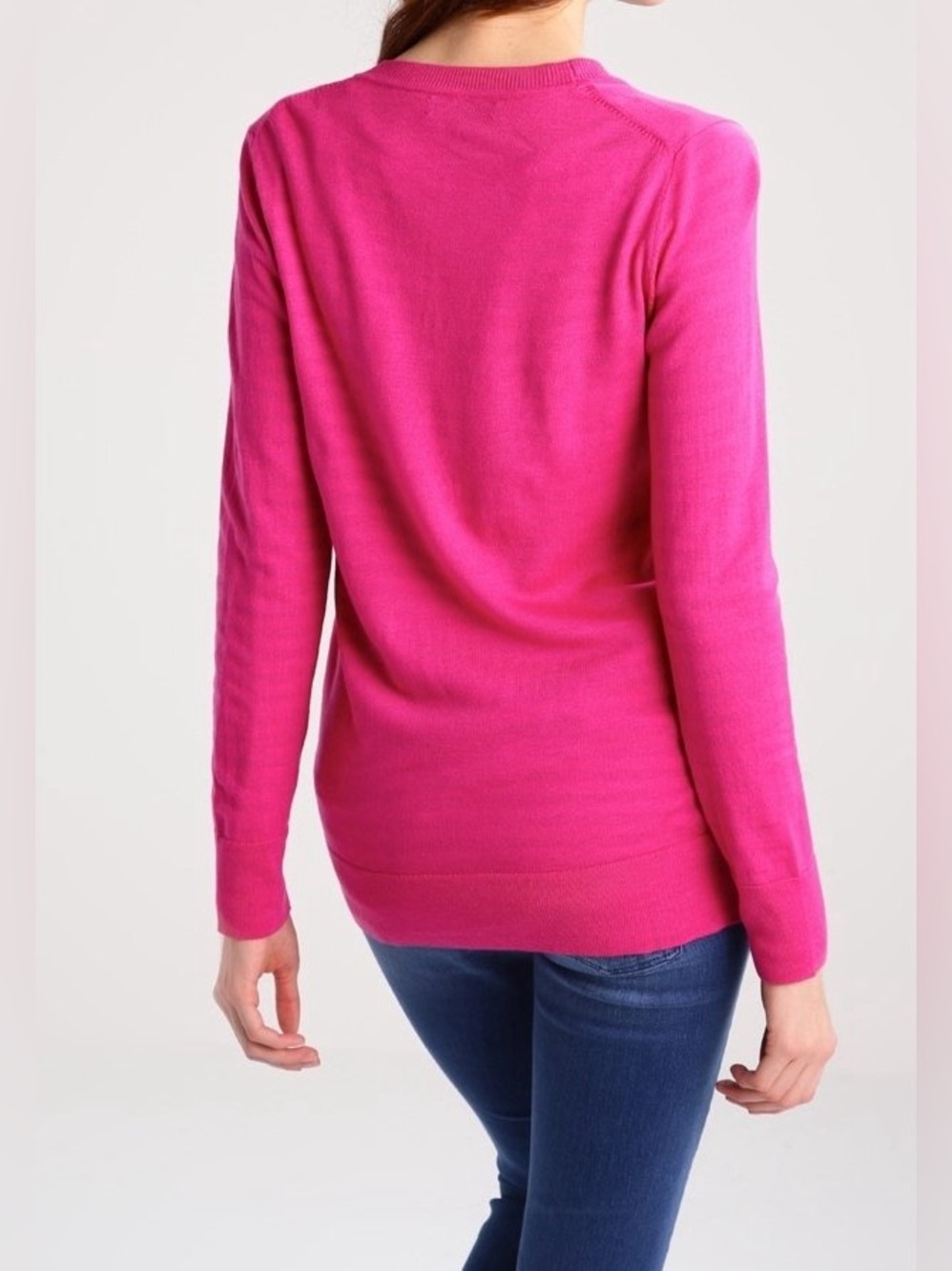 Banana Republic Merino Wool Pink Cardigan Sweater - Picture 3 of 7